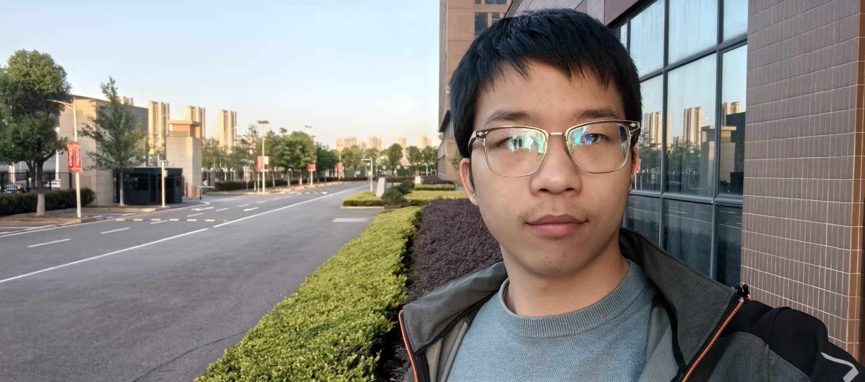 The sunset after work